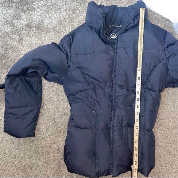 Guess women’s puffer coat jacket in black zip up SZ Sm black down full zip - Picture 10 of 12